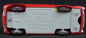 Corgi toys 218 aston martin db4 dd419 base