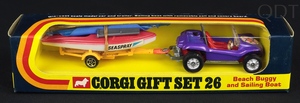 Corg toys gift set 26 beach buggy sailing boat dd441 front