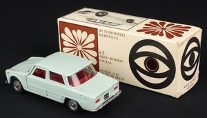 Mebetoys models a3 alfa romeo giulia dd503 back