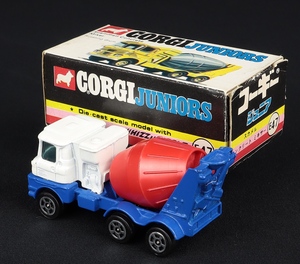 Corgi juniors e47 scammell concret mixer japanese dd506 back