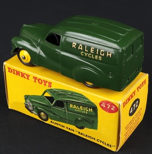 Dinky toys 472 raleigh cycles van dd548 back