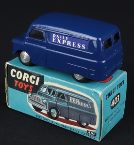 Corgi 403 bedford 12cwt van daily express  cc787 back