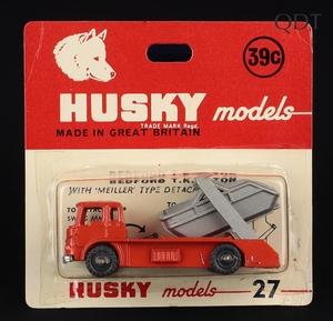 Husky corgi models 27 bedford tk skip truck dd580 front