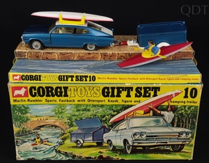 Corgi gift set 10 marlin rambler kayak trailer dd590 front