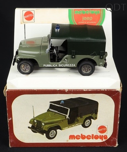 Mebetoys models a89 jeep pubblica sicurezza dd611 front