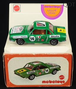 Mebetoys models a91 lancia fulvia hf alitalia dd612 front
