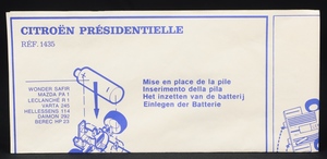 French dinky toys 1435 citroen presidentielle dd644 leaflet