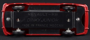 French dinky junior 103 renault r8 dd717 base