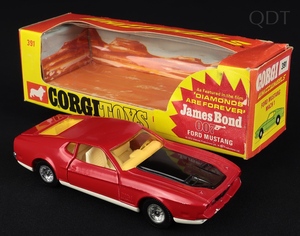 Corgi toys 391 james bond mustang dd741 front