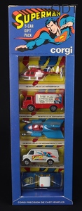 Corgi toys junior superman 5 car gift pack dd760 front