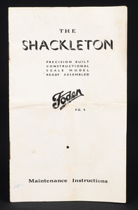 Shackelton models trailer dd861 brochure