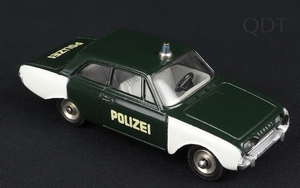 French dinky toys 551 ford taunus polizei dd918 front