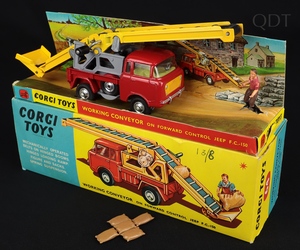 Corgi toys 64 working conveyor forward control jeep dd995 front
