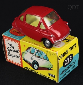 Corgi toys 233 heinkel economy car ee25 front