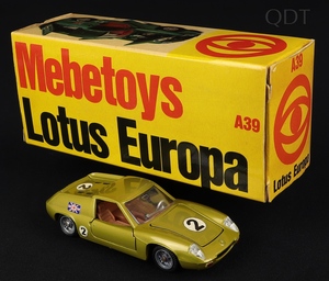 Mebetoys models a39 lotus europa ee33 front