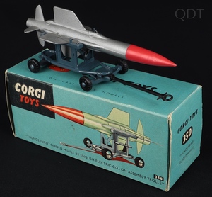 Corgi toys 350 thunderbird guided missile trolley ee41 front