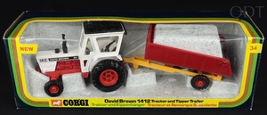 Corgi toys gift set 34 david brown 1412 tractor tipper trailer ee53 front