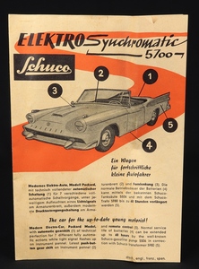 Schuco models packard synchromatic 5700 ee151 leaflet