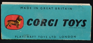 Corgi toys 202m morris cowley saloon ee163 booklet