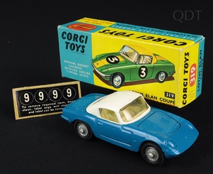 Corgi toys 319 lotus elan coupe ee208 front