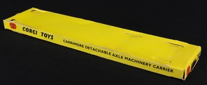 Corgi toys 1131 carrimore detachable axle machinery carrier ee212 plinth