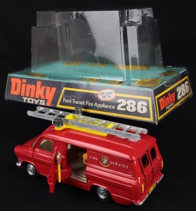 Dinky toys 286 ford transit fire appliance ee218 back