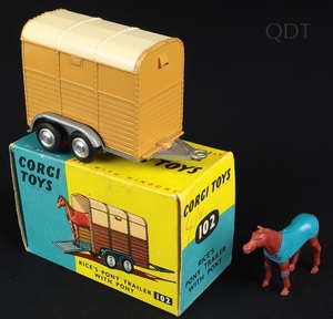 Corgi toys 102 rice's pony trailer ee234 front