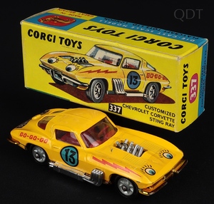 Corgi toys 337 chevrolet corvette sting ray ee248 front