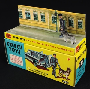 original Corgi Toys 448 BMC MINI POLICE VAN WITH TRACKER DOG