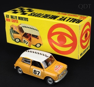 Mebetoys models a31 mini cooper rally ee289 front