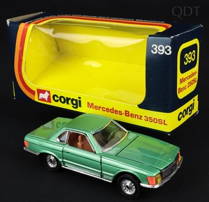 Corgi toys 393 mercedes 350s ee340 front
