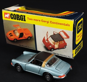 Corgi toys 382 porsche targa 911s ee343 back