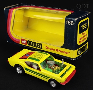 Corgi toys 166 organ grinder ford mustang dragster ee360 front