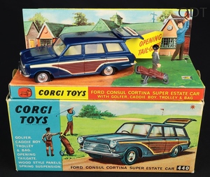 Corgi toys 440 ford consul cortina golfing ee404 front