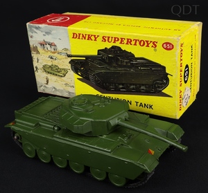 Dinky supertoys 651 centurion tank ee445 front