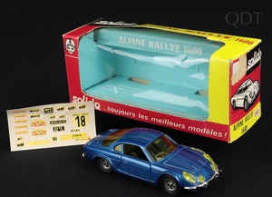 Solido models 181 alpine rallye 1600 ee449 front
