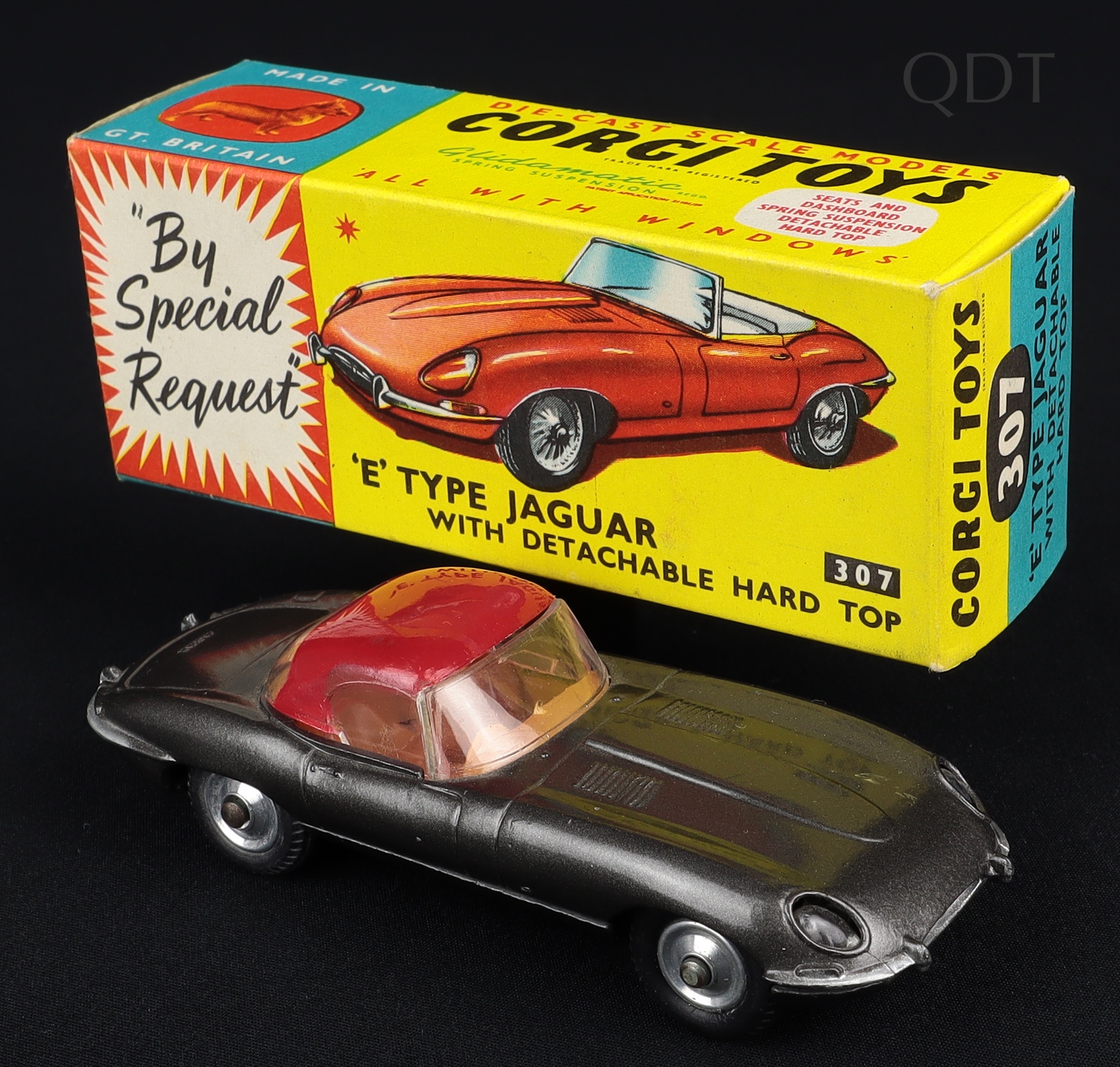 Corgi Toys N° 374, Jaguar 'E' Type 2+2 De 4,2 Litres, - Superbe État V