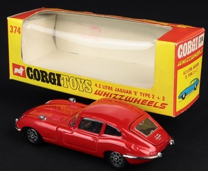 Corgi Toys 374 4.2 Litre Jaguar 'E' Type 2 + 2 - QDT