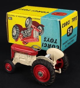 Corgi toys 50 massey ferguson tractor ee538 back