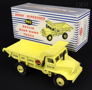 Dinky supertoys 965 euclid rear dump truck ee587 front