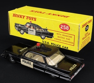 Dinky toys 258 usa police car cadillac ee612 back