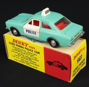Dinky toys 270 ford panda police car ee613 back