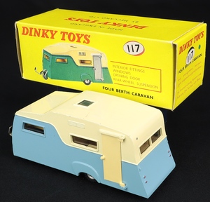 Dinky toys 117 four berth caravan ee616 back