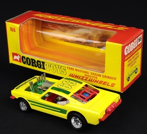 Corgi toys 166 ford mustang organ grinder dragster ee658 back