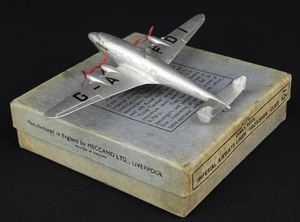 Dinky toys 62w imperial airways liner frobisher class ee674 back