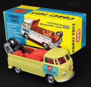 Corgi toys 490 volkswagen breakdown  truck cc441 front