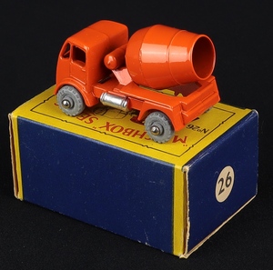 Matchbox models 26a erf cement mixer lorry ee710 back