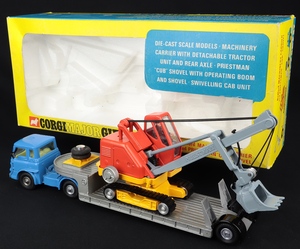 Corgi major gift set 27 bedford machinery carrier priestman cub shovel ee718 back