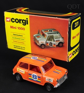 Corgi toys 201 mini 1000 team corgi ee746 front
