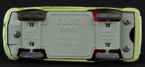 Corgi toys 222 renault floride ee756 base